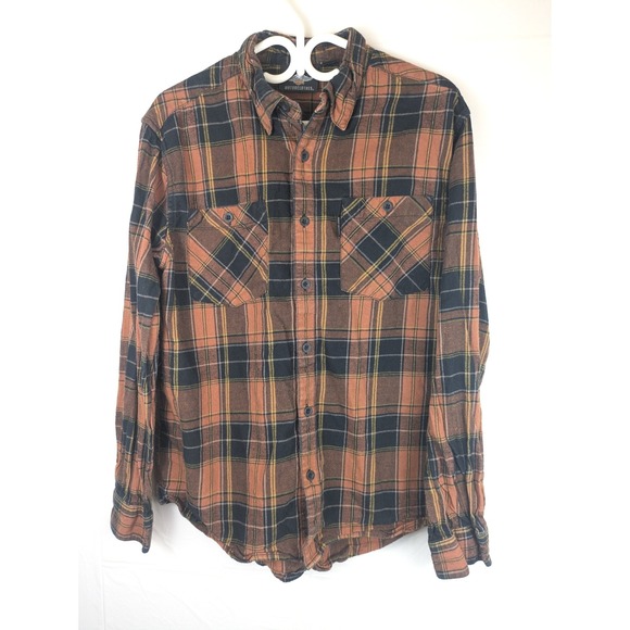 Harley Davidson Mens L Plaid Flannel Shirt Long Sleeve Button Up - Picture 1 of 9